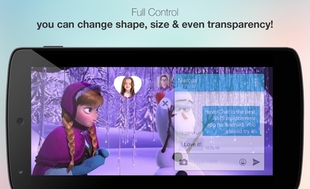 HoverChatֳNinja SMSһȡʱѶAppǽֻյļѶԡʽʾӫĻǰ˵Ӧó򡣣վͼ