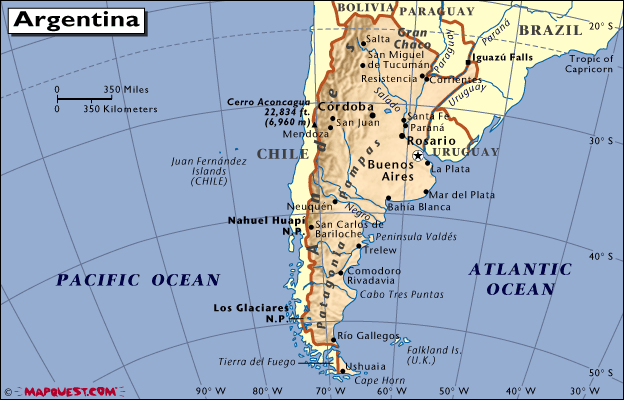 阿根廷地图