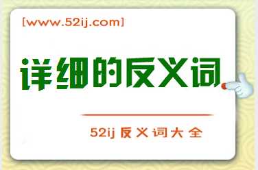 详细的反义词