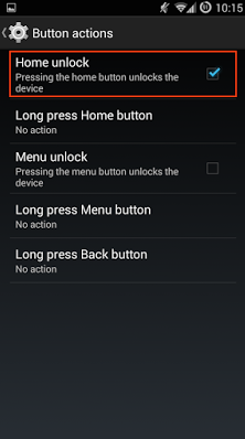  Settings ѡ Lock screen Ȼѡ Button actions