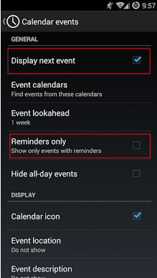 Ҫʾѣѡ Display next event
