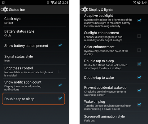 Cyanogen µĸºƵDisplay & lights 