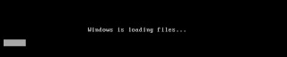 Ȼײ "Windows is loading files...."  
