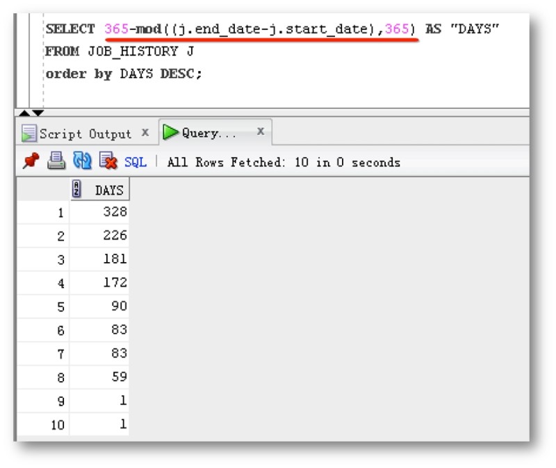 其中end_date是工作截至的日期,start_date 是工作开始的日期