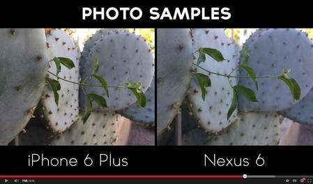 iPhone 6 Plus vs. Google Nexus 6ȽϡƵͼ