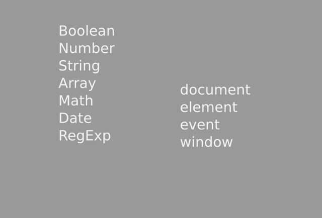 ڽ Array  Math  Date  RegExp