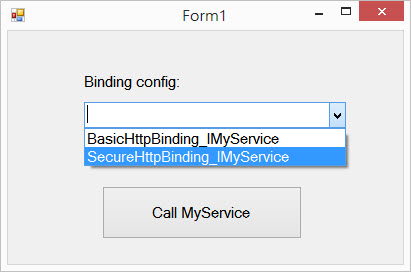 我在 form 上面放一个 ComboBox,并预先把两个 endpoint 的名称塞给 ComboBox 的 Items 集合,