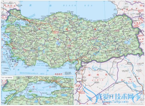 土耳其海峡地图