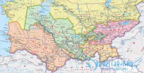 土库曼斯坦地图