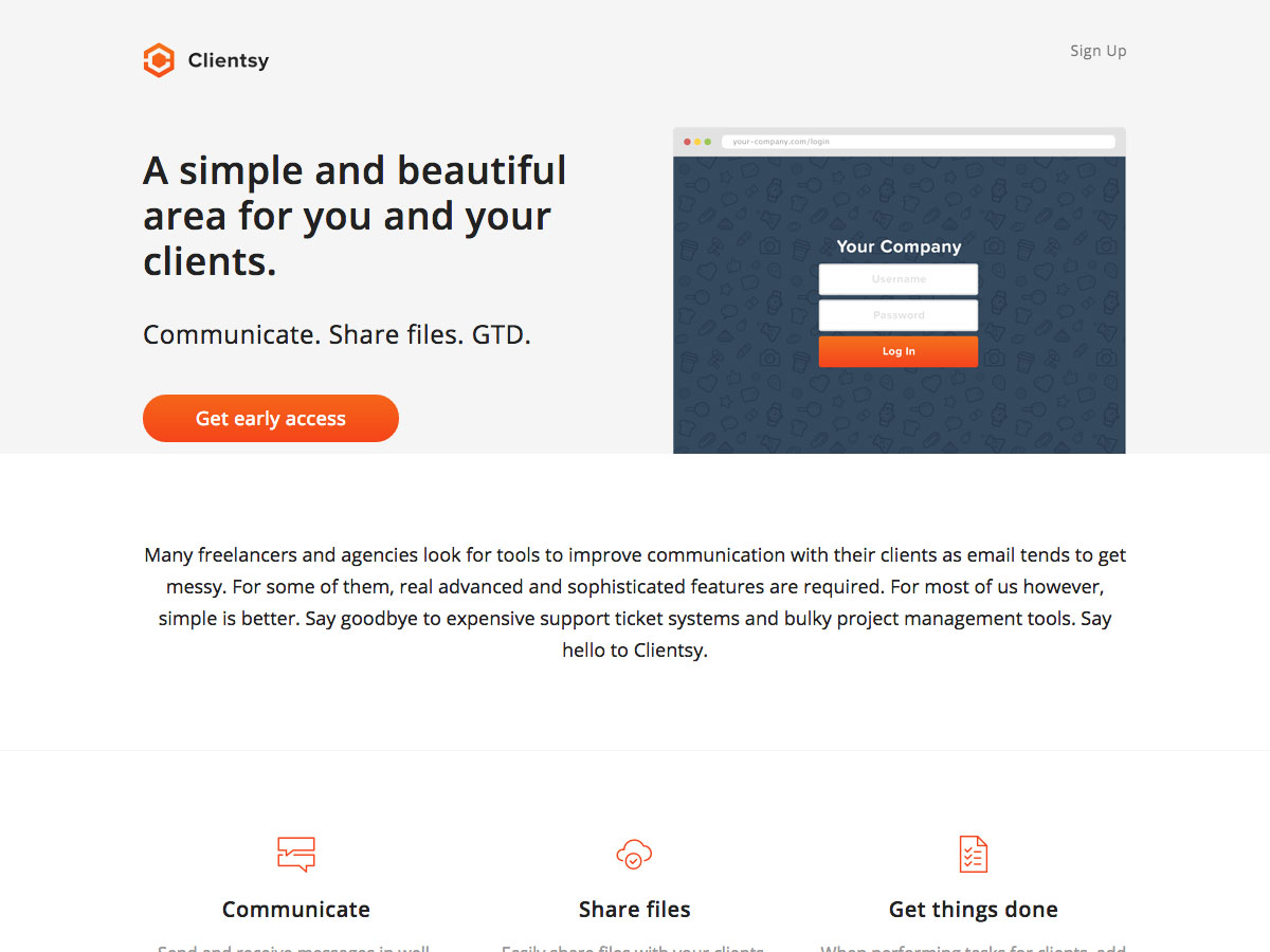 How to design the perfect single page website photo clientsy launch page