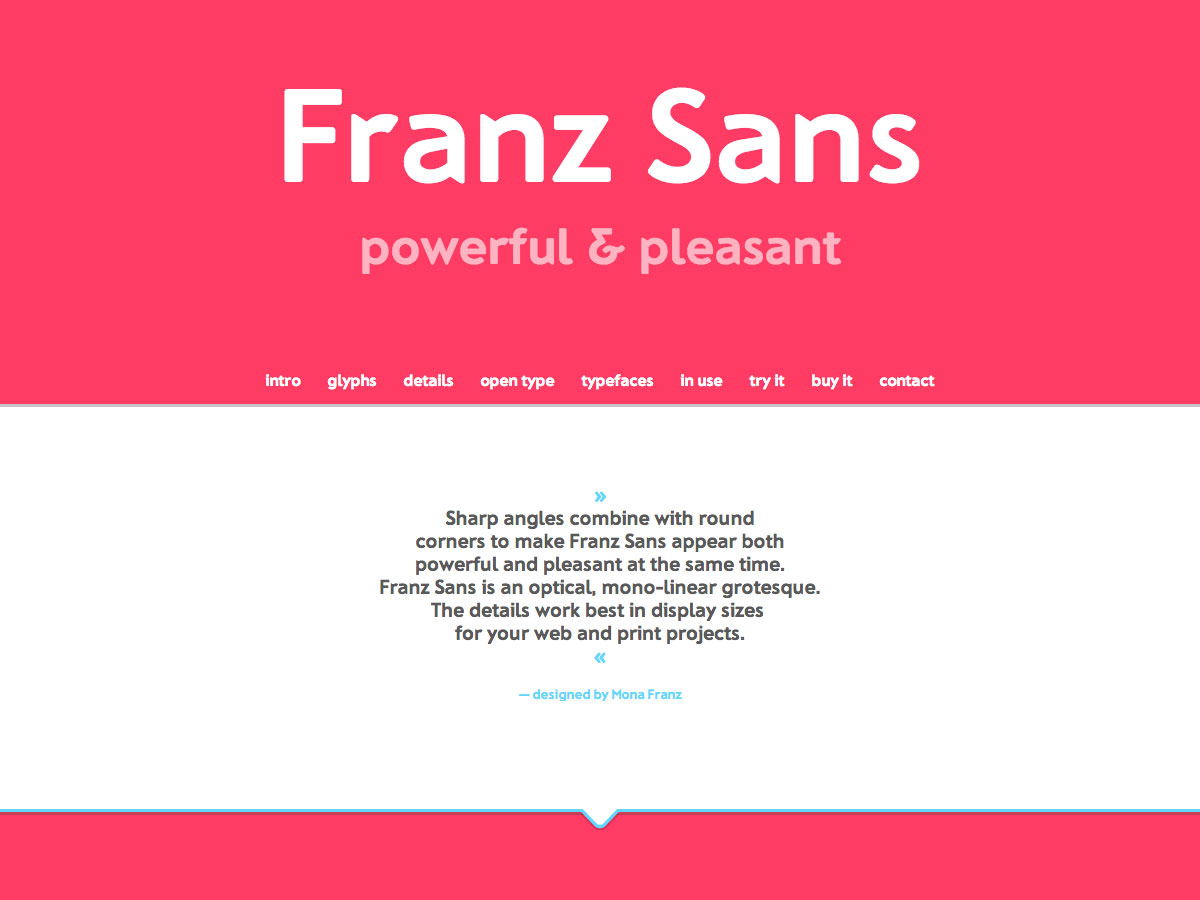 How to design the perfect single page website photo franz sans ecommerce site