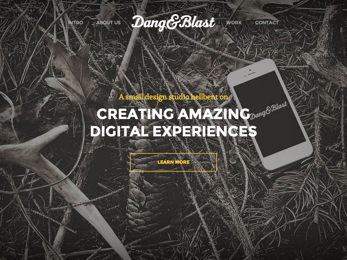 How to design the perfect single page website photo dang and blast hybrid site