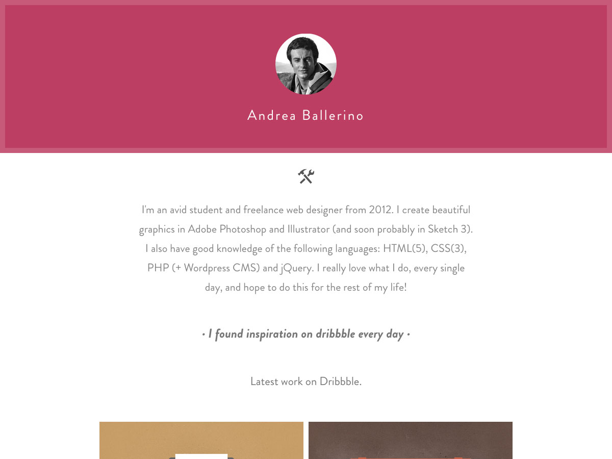How to design the perfect single page website photo andrea