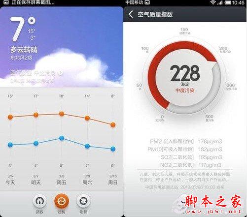 小米MIUI V5天气新增PM2.5空气质量 我爱IT技术网
