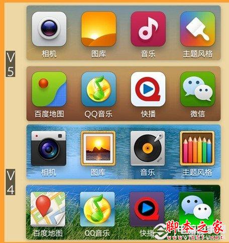 小米MIUI V5应用图标美化的更加深入