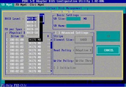 DELL R710 RAID5阵列配置方法