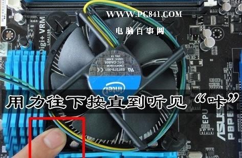 按压扣具按钮时要加力,当听到一声清脆的咔嚓声后证明按压成功