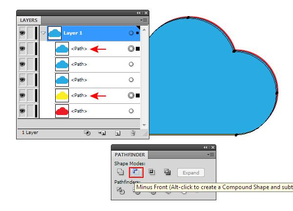 AI绘制玻璃质感云图标 网管之家 AI实例教程 glass cloud 09