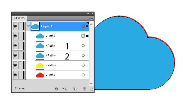 AI绘制玻璃质感云图标 网管之家 AI实例教程 glass cloud 08