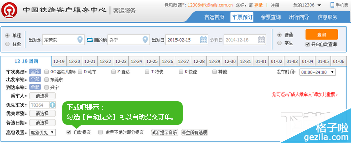 12306官方网站抢票