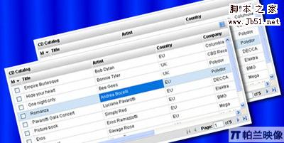 12款Javascript表格控件(DataGrid) MyTableGrid