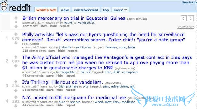 基于用户投票的排名算法(二):Reddit,互联网的一些事