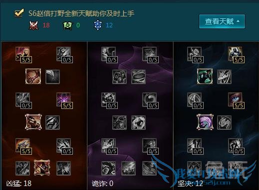 S6赵信打野天赋加点图 LOL德邦总管天赋加点S6