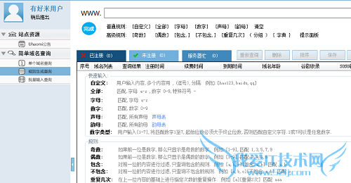 米农 查询域名 域名批量扫描工具 西部数码