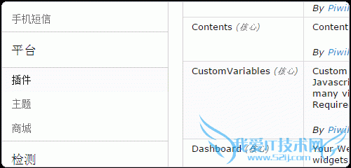 Piwik丰富的插件