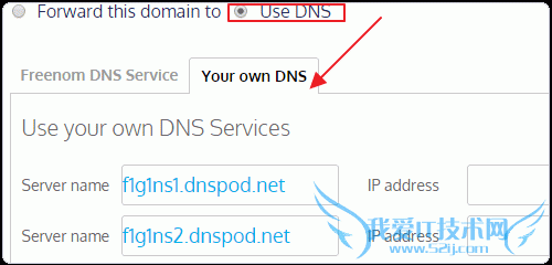 Freenom使用自定义DNS