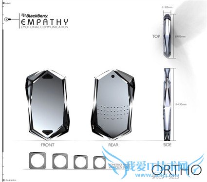 强大的灵魂伴侣 黑莓Empathy概念手机