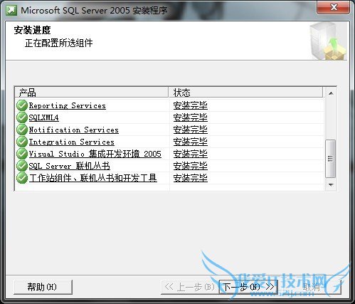 SQL Server 2005安装完毕