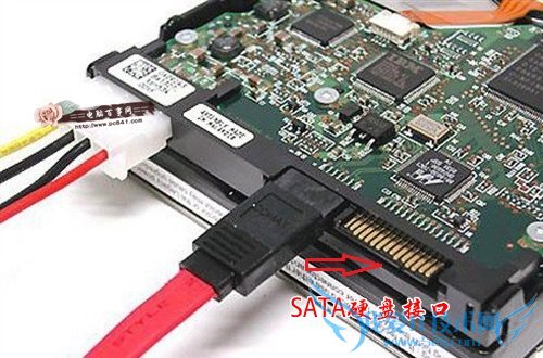 图为SATA硬盘接口