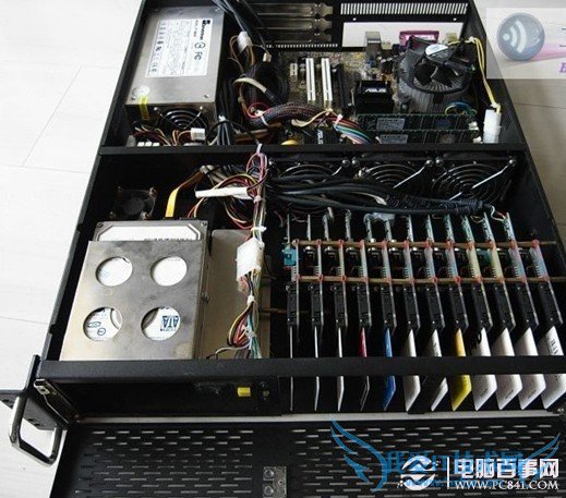 服务器内部结构(与普通电脑相似,只是配置更高,硬件质量更好)