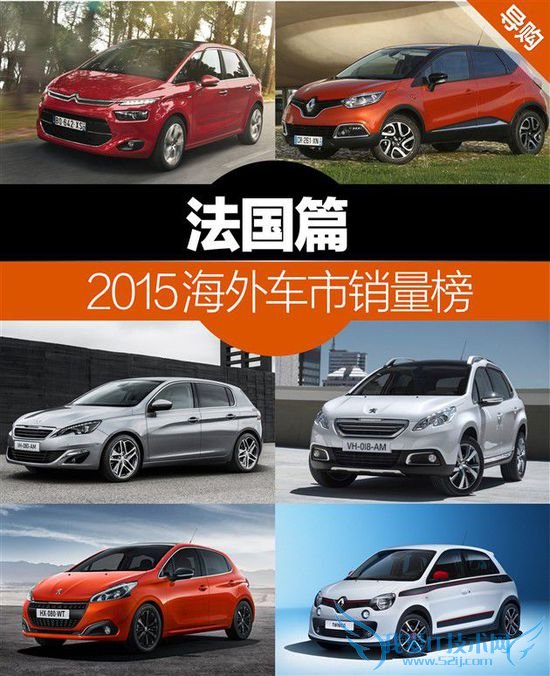 2015年海外车市销量排行榜 法国篇
