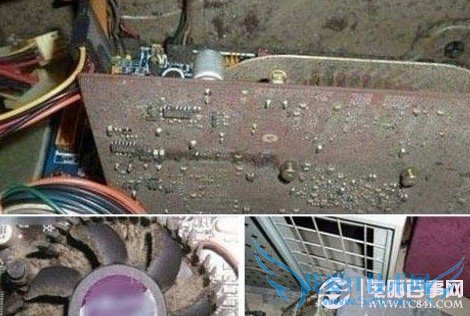 电脑主机内部灰尘过多,导致硬件温度过高,很容易导致电脑自动重启