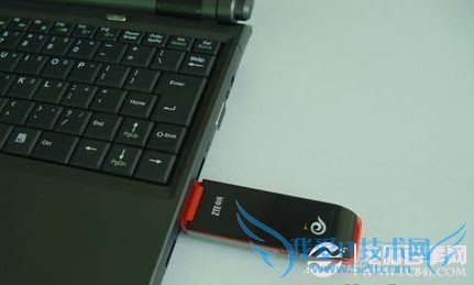 3G无线网卡连接笔记本