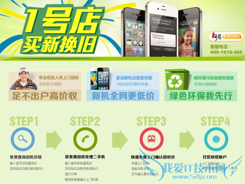 旧手机不愁去处 1号店推以旧换新服务