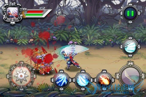 iPhone华丽横版动作游戏 忍者大战僵尸