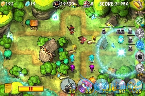 iPhone精品卡通策略类游戏 忍者塔防