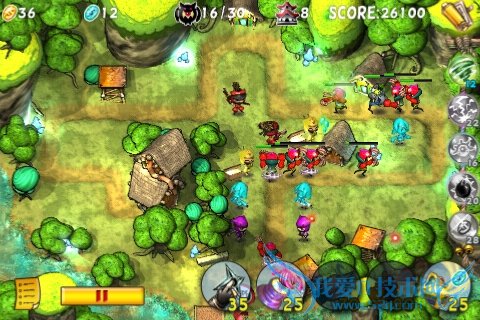 iPhone精品卡通策略类游戏 忍者塔防