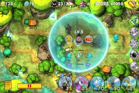 iPhone精品卡通策略类游戏 忍者塔防