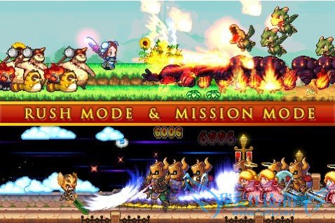 iPhone休闲侧卷轴式动作RPG 艾露西亚