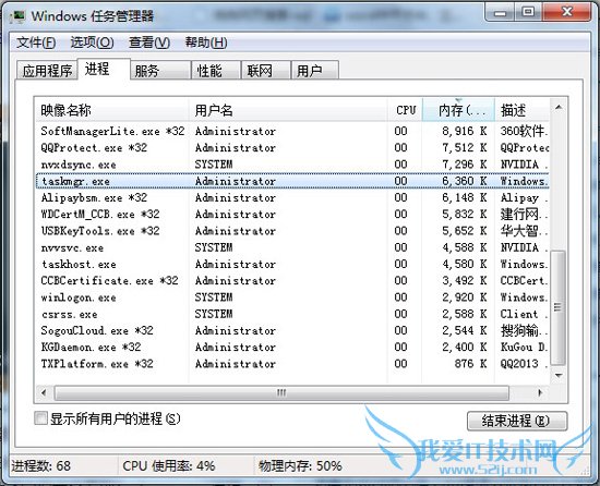 taskmgr.exe进程是什么 我爱IT技术网