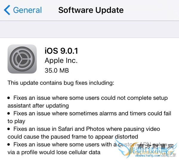 ڼiPhone 6SiOS 9.0.1