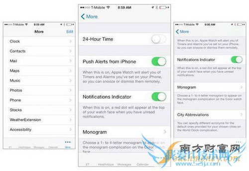 选项复杂多样 Apple Watch设置界面第1张图