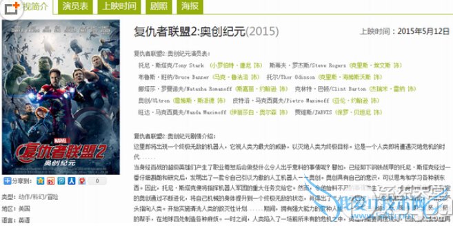 2015年5月电影大全 2015年5月电影上映时间表