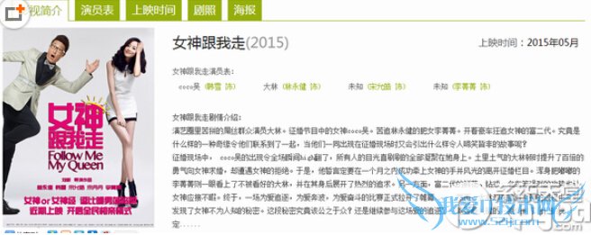 2015年5月电影大全 2015年5月电影上映时间表