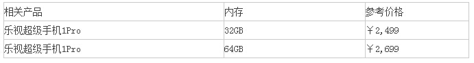 乐视超级手机1pro多少钱 乐视超级手机1pro配置评测