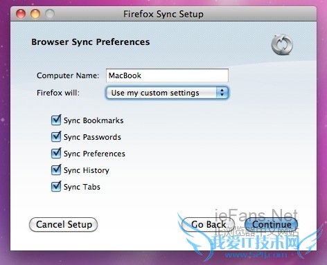 Firefox Sync